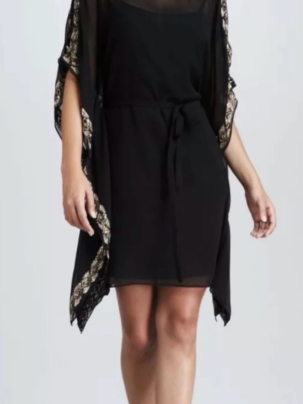 Aidan Mattox little black dress. Stunningly beautiful, beaded, in EUC. - Picture 3 of 8